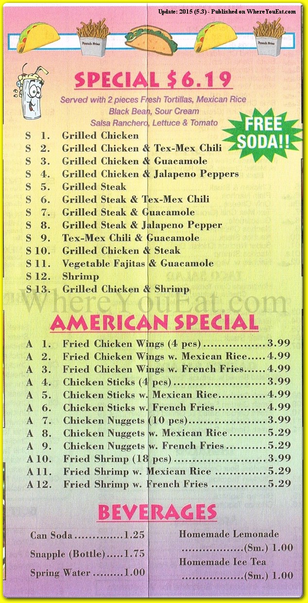 menu image