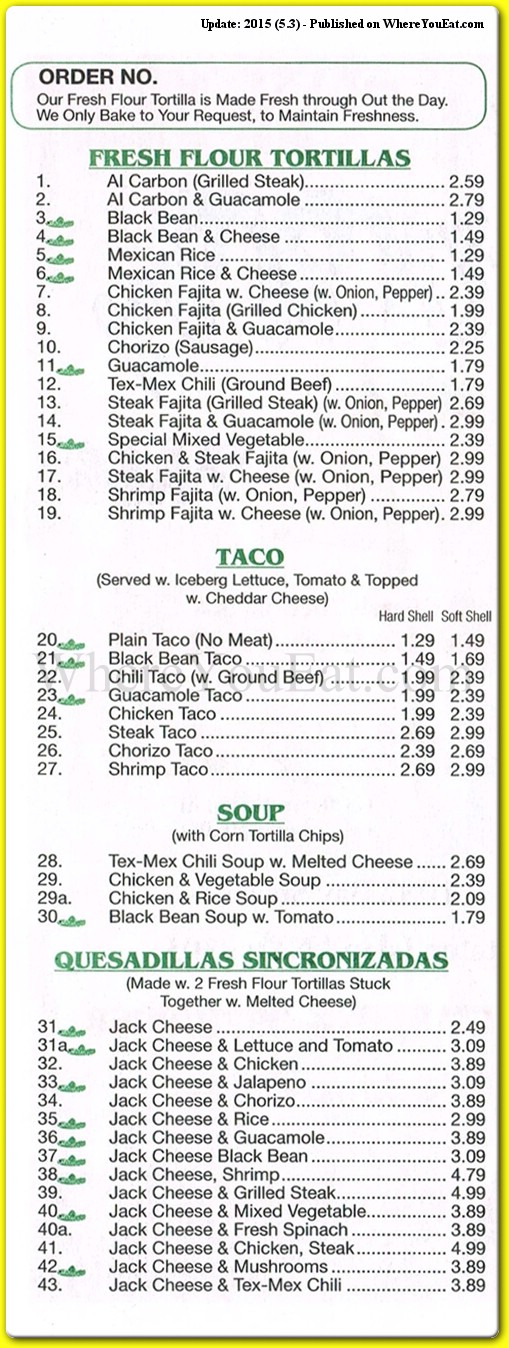 menu image