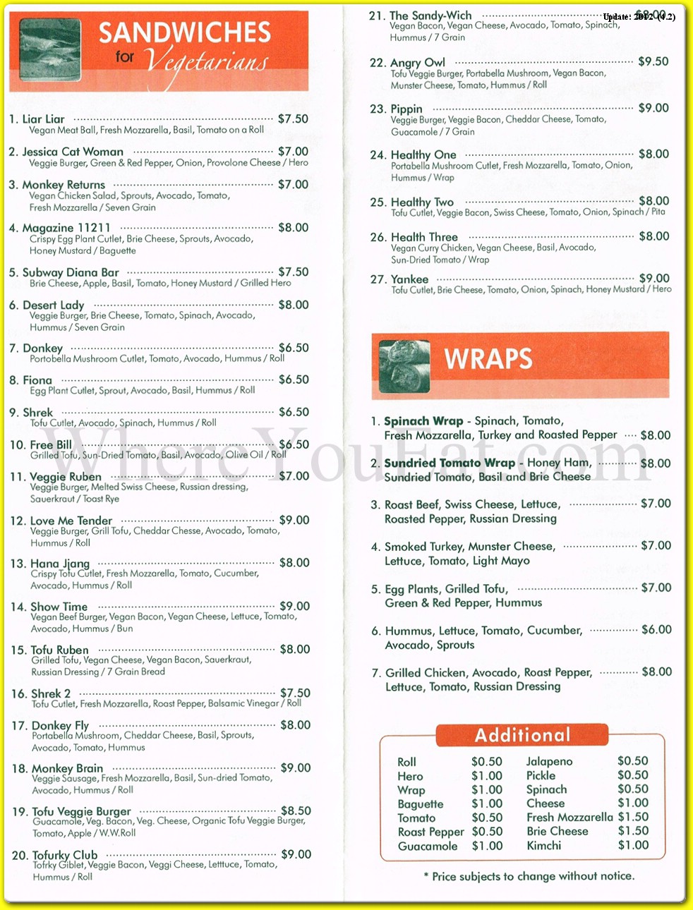 menu image