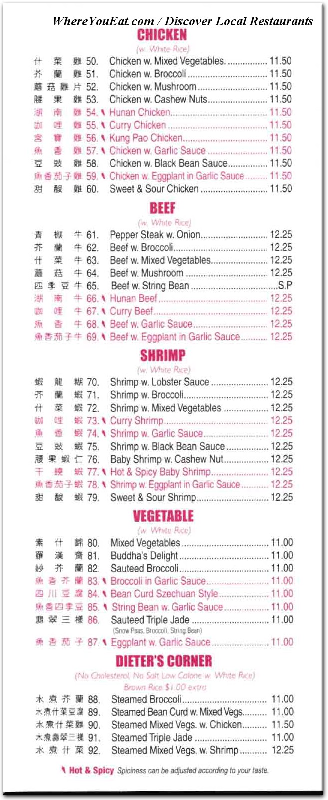 menu image