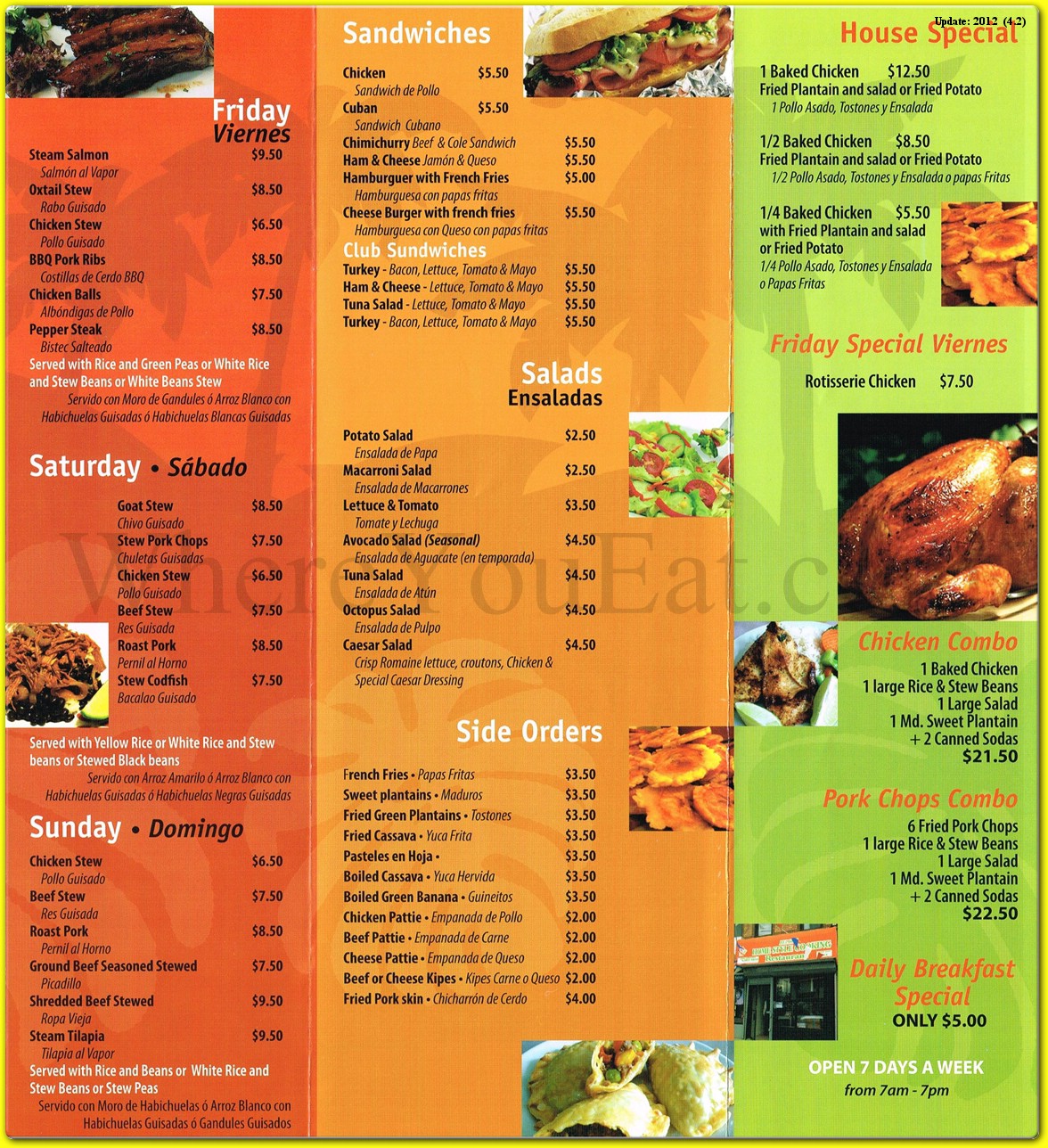 menu image