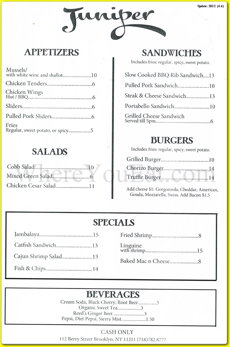 menu image