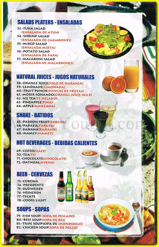 menu image