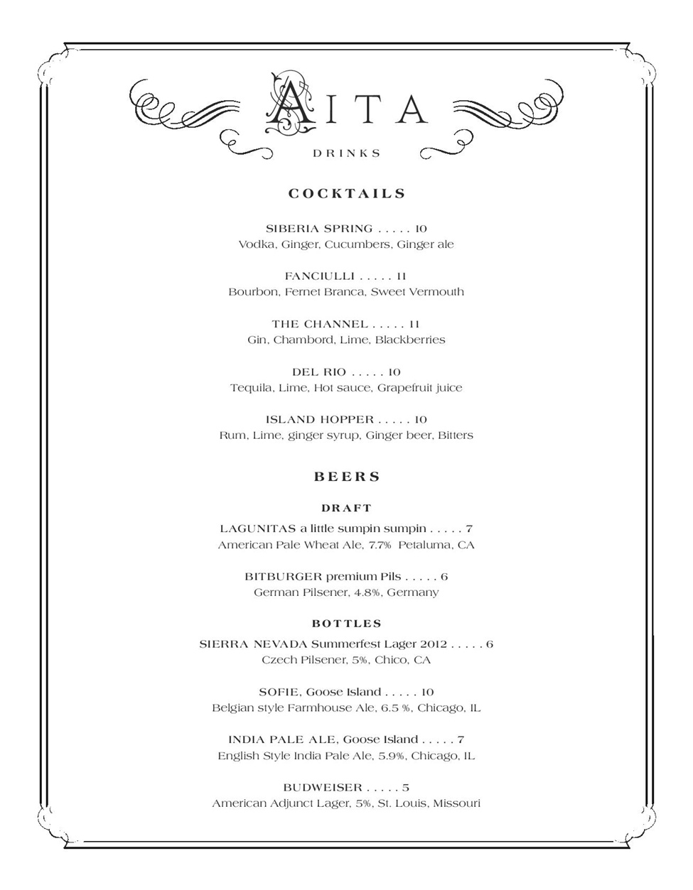 menu image