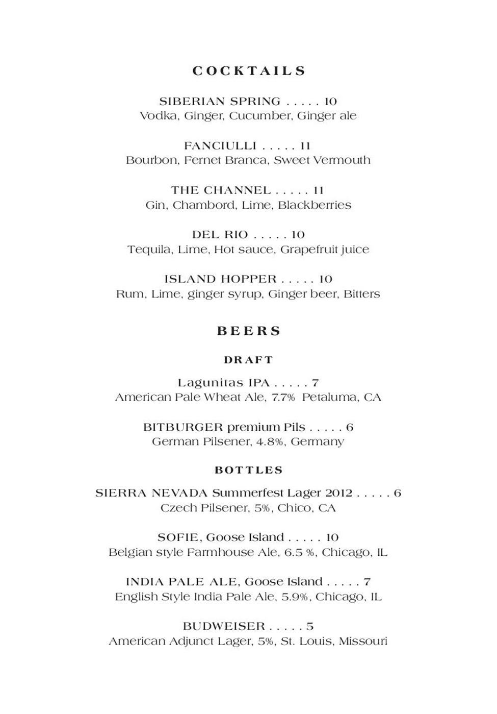 menu image