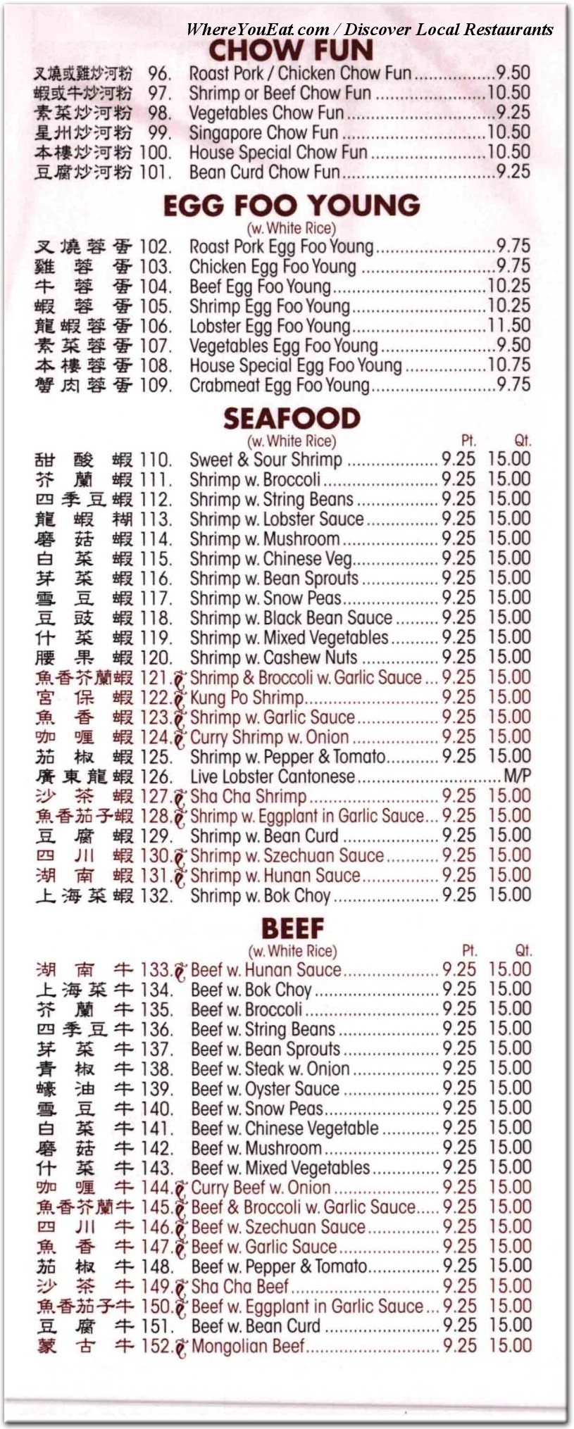 menu image