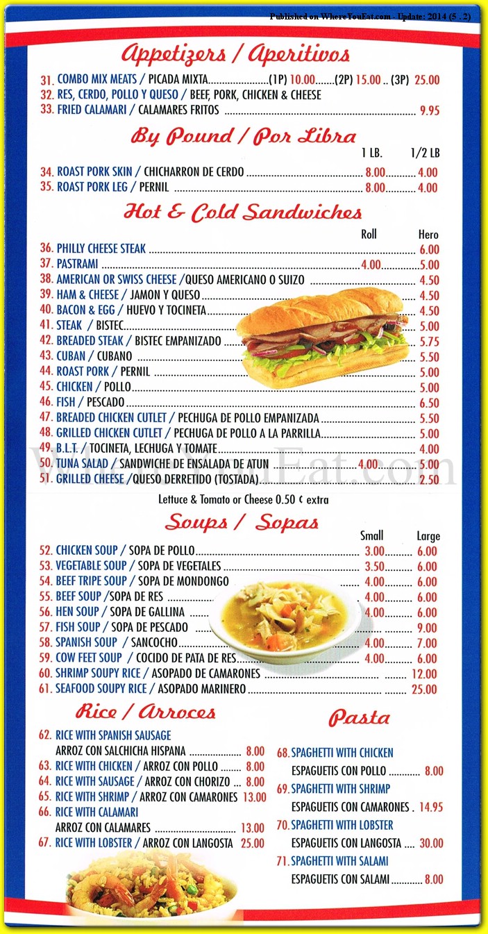 menu image