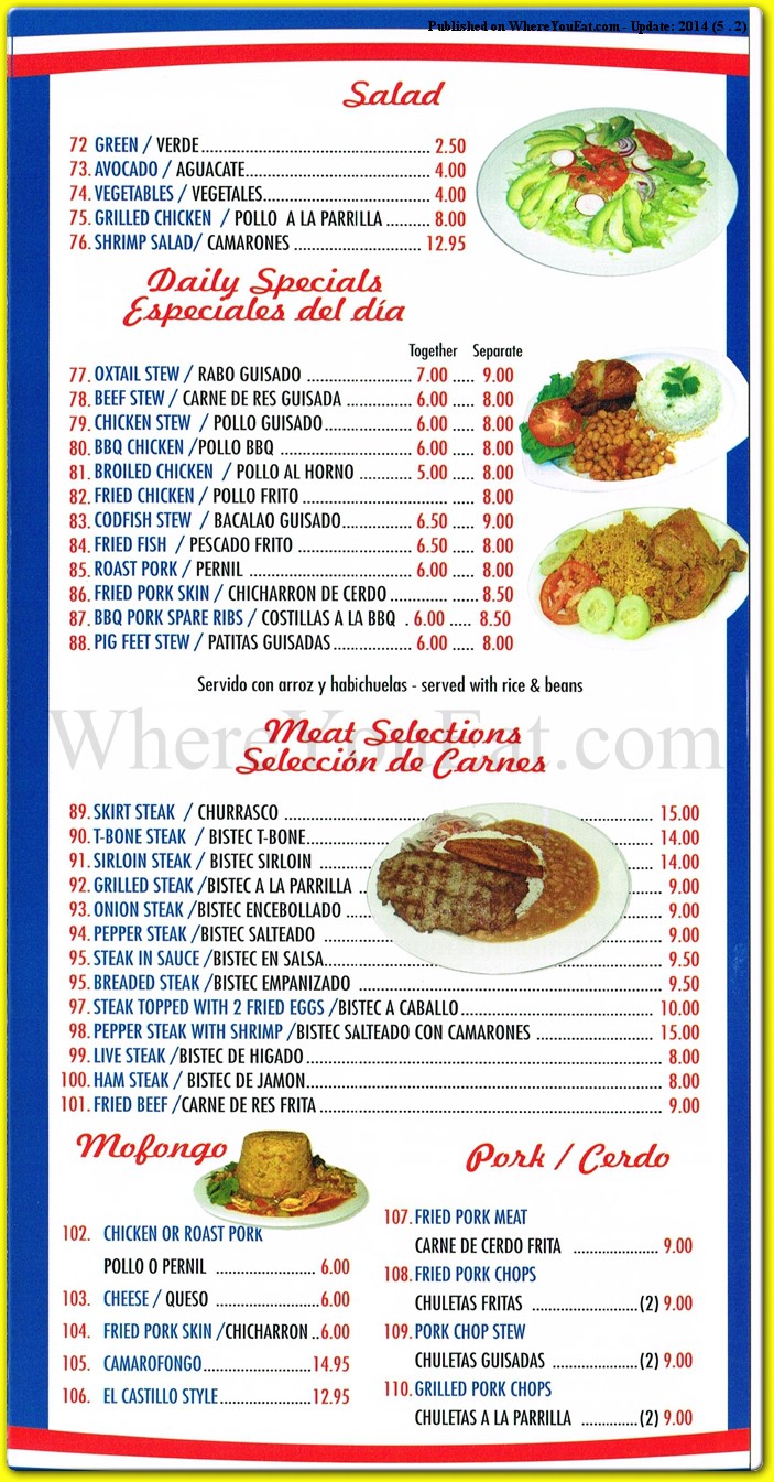 menu image