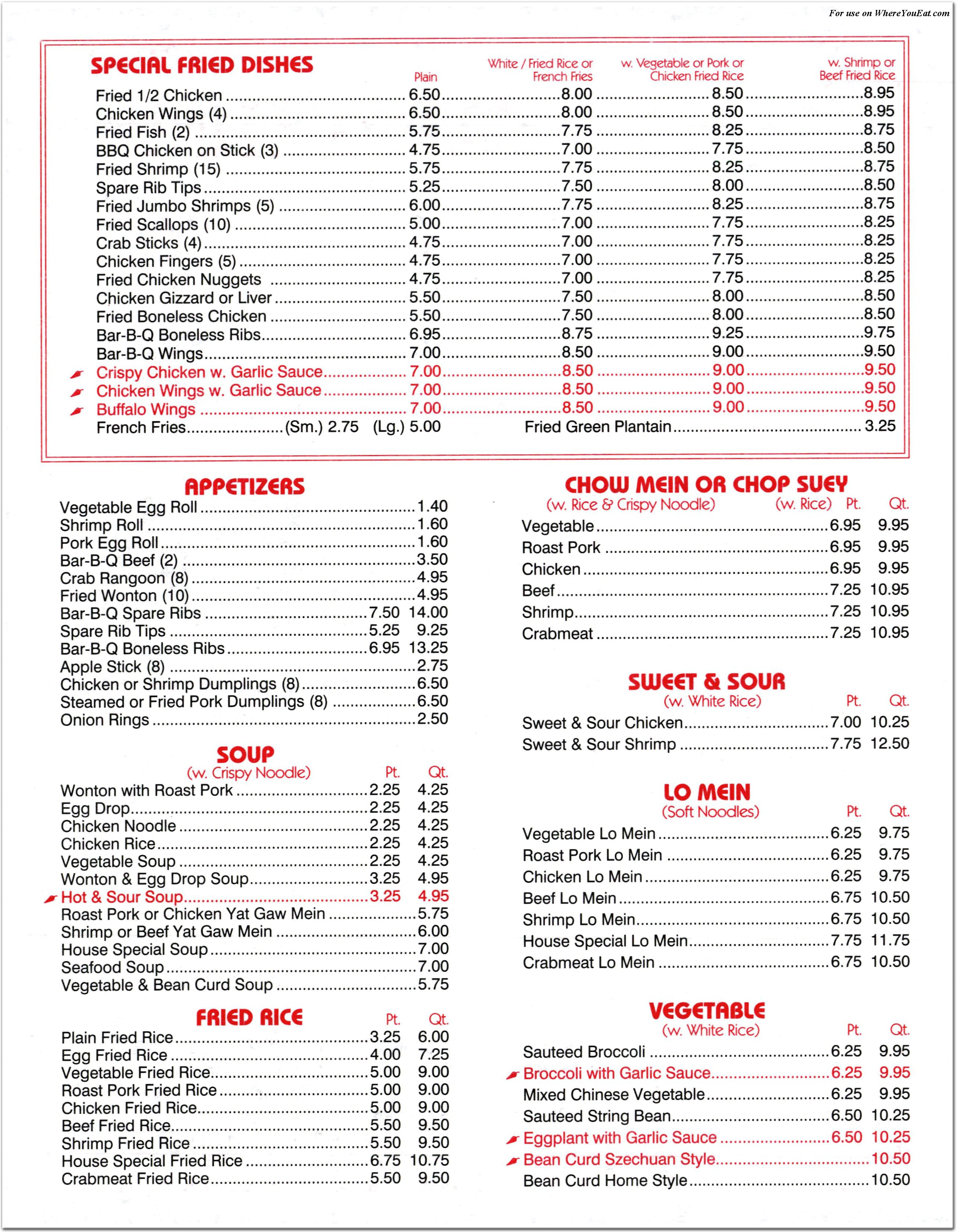 menu image