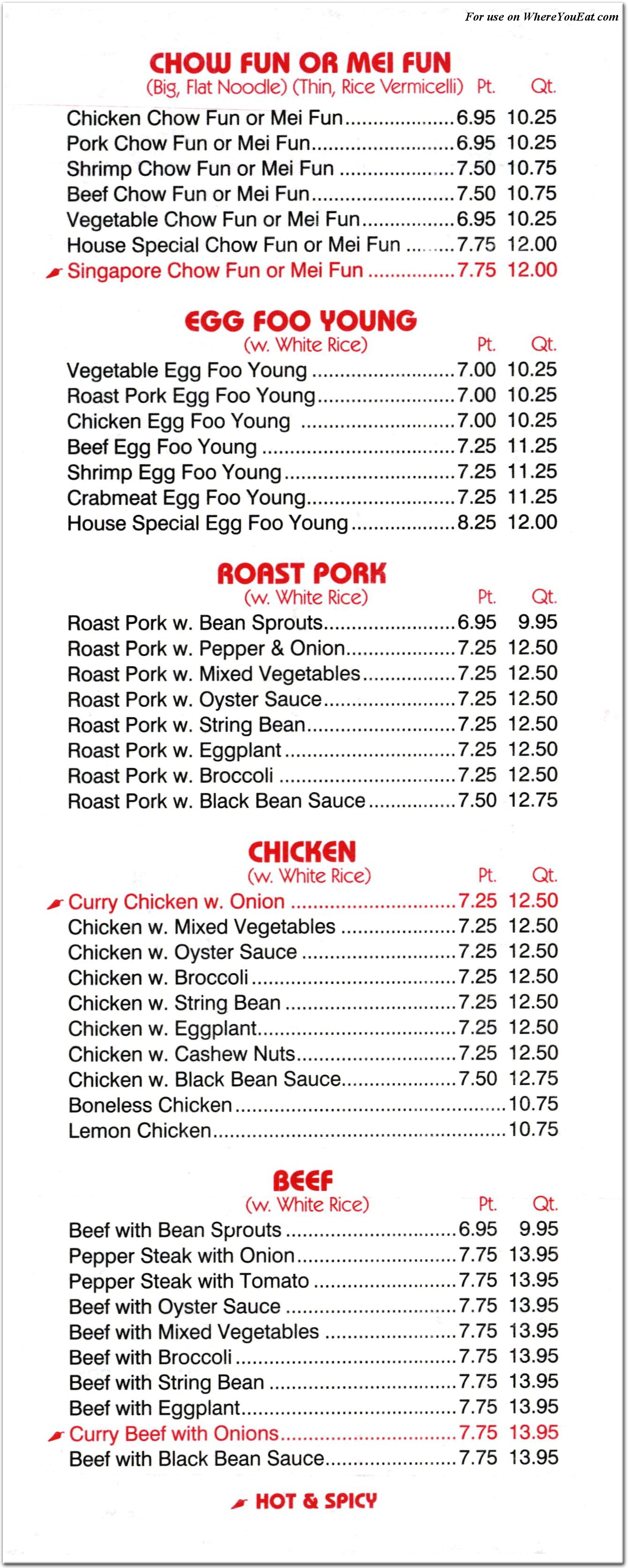 menu image