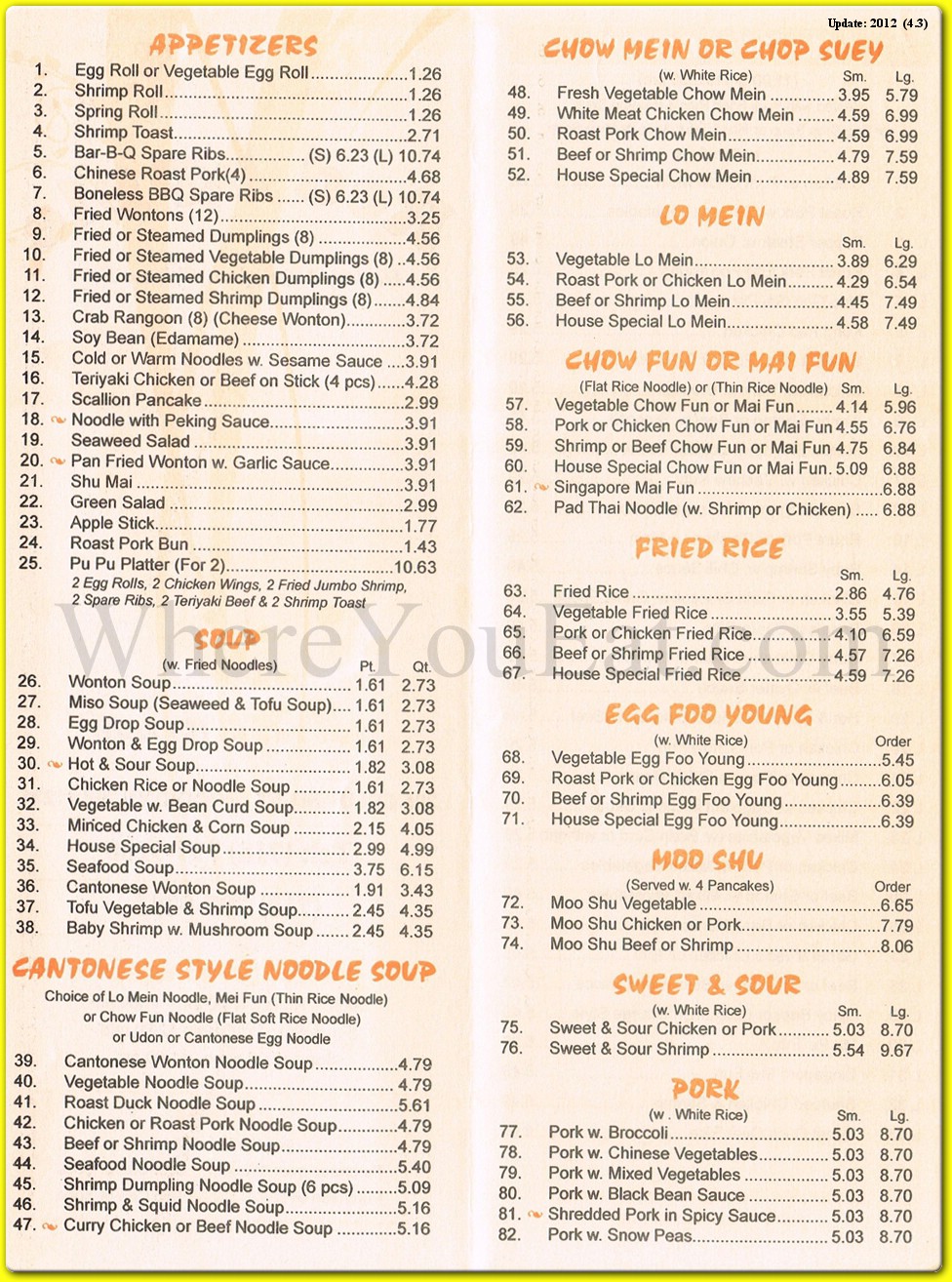 menu image