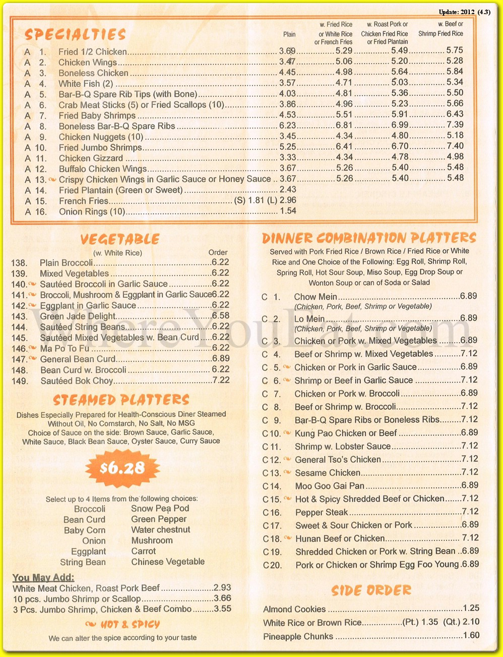 menu image