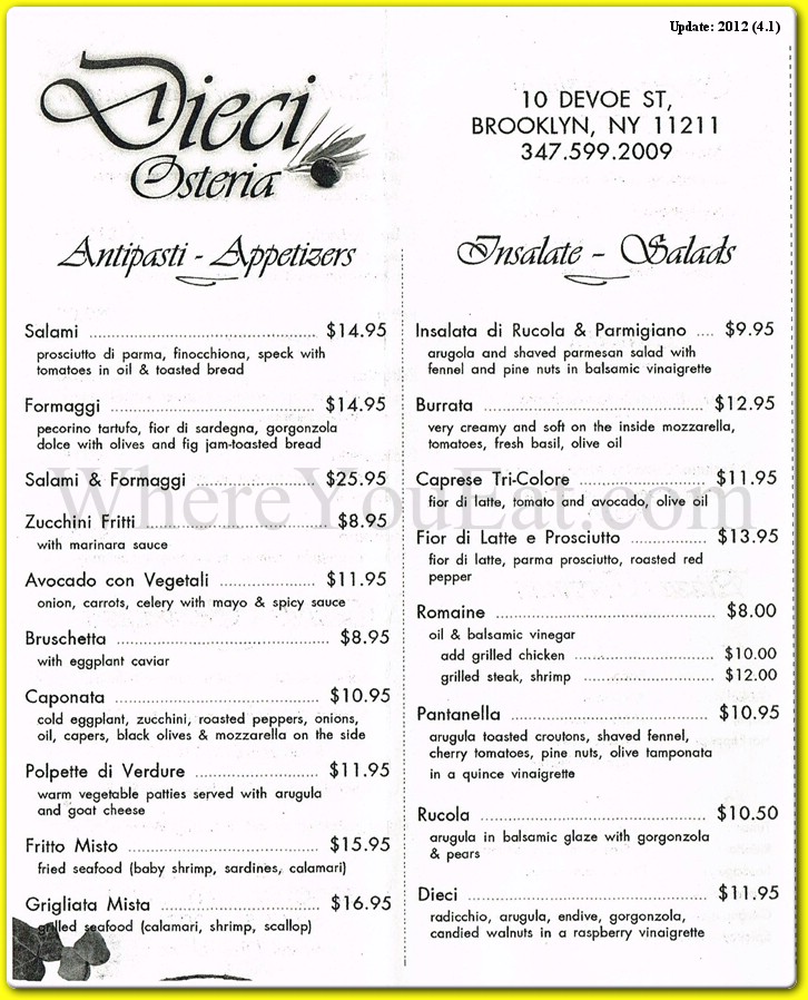 menu image