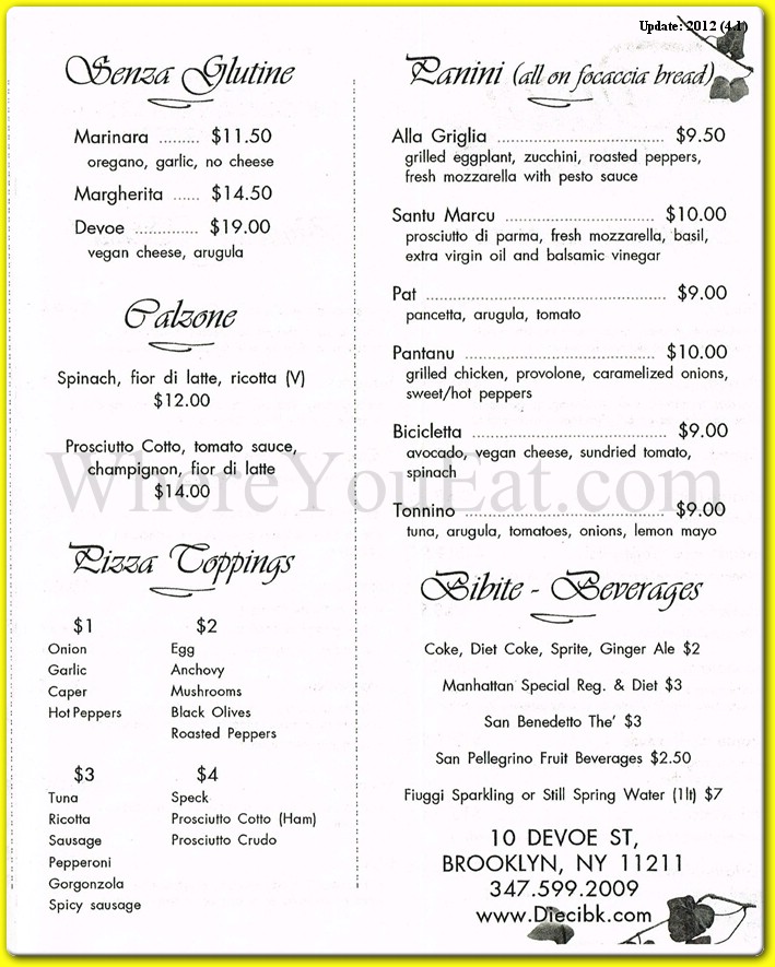 menu image