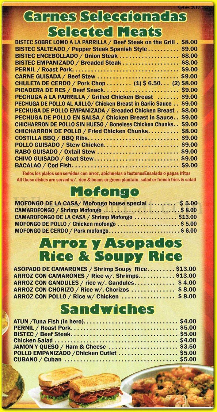 menu image