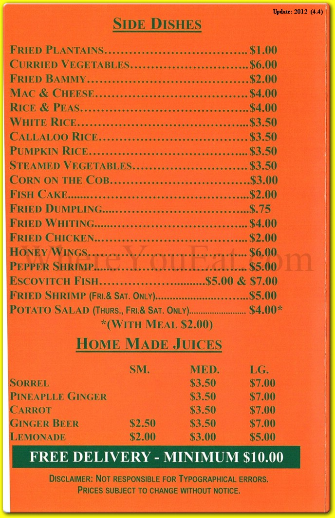 menu image