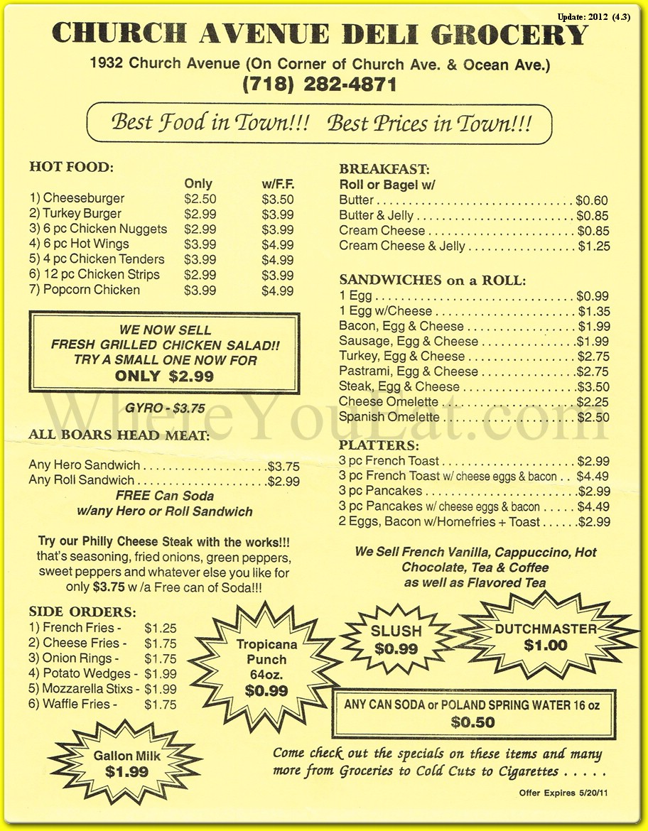 menu image