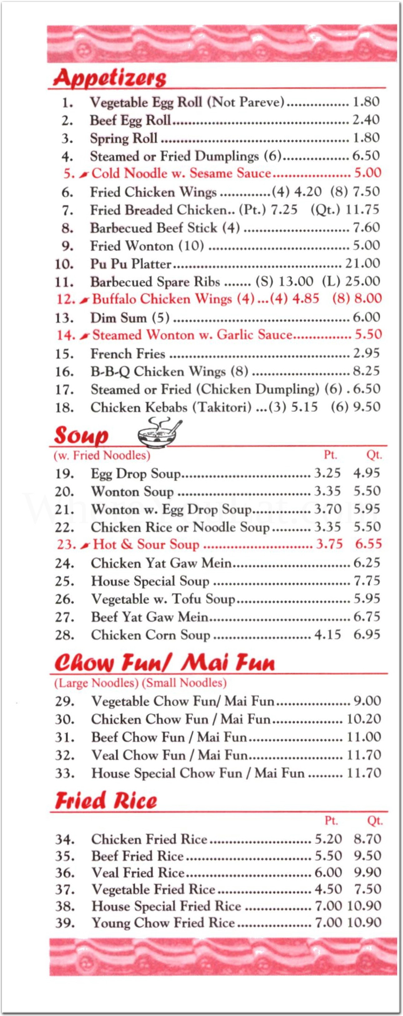 menu image