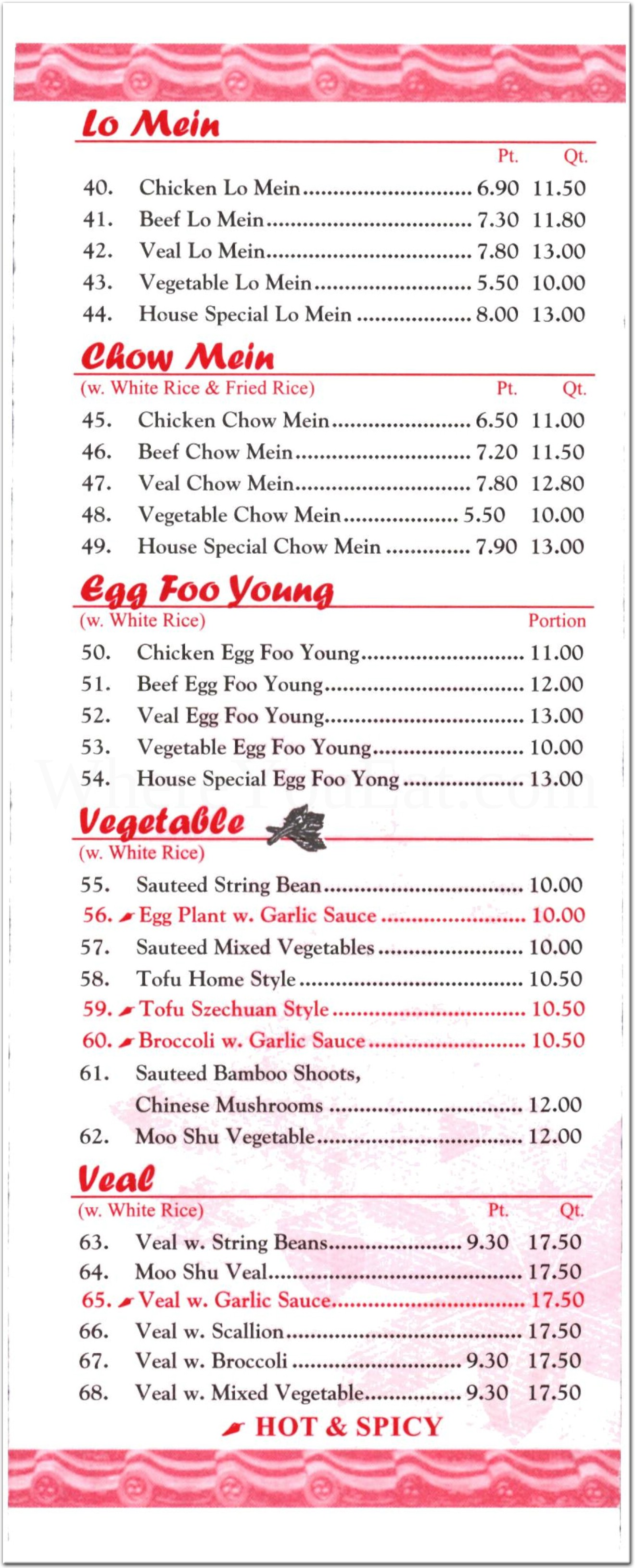 menu image