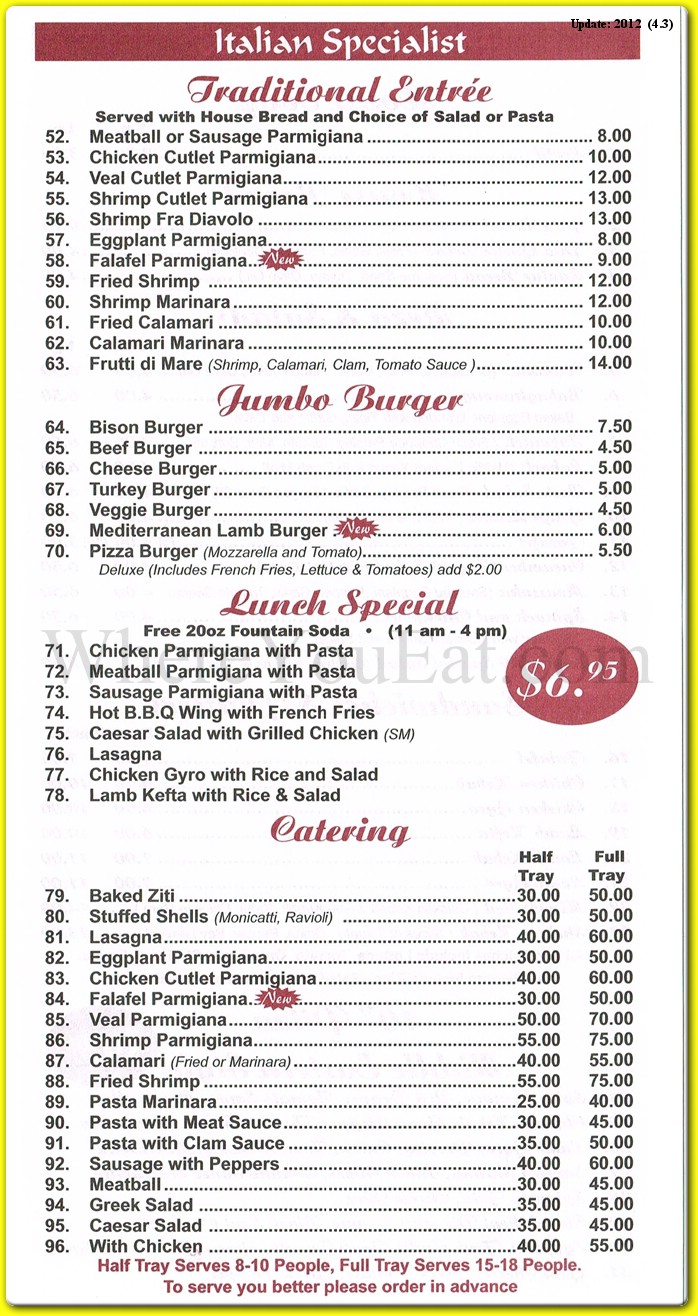 menu image