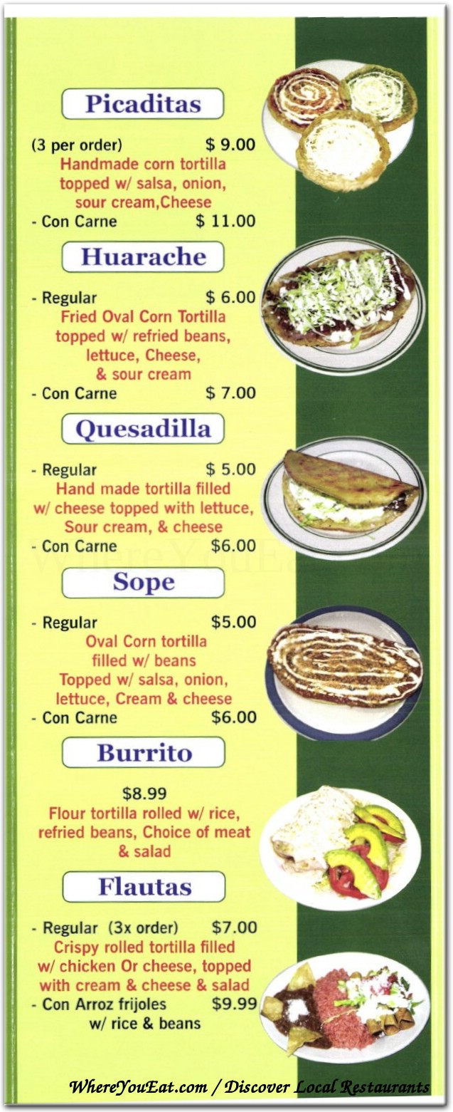 menu image