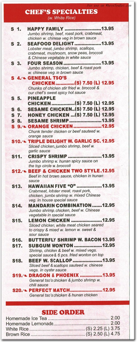 menu image