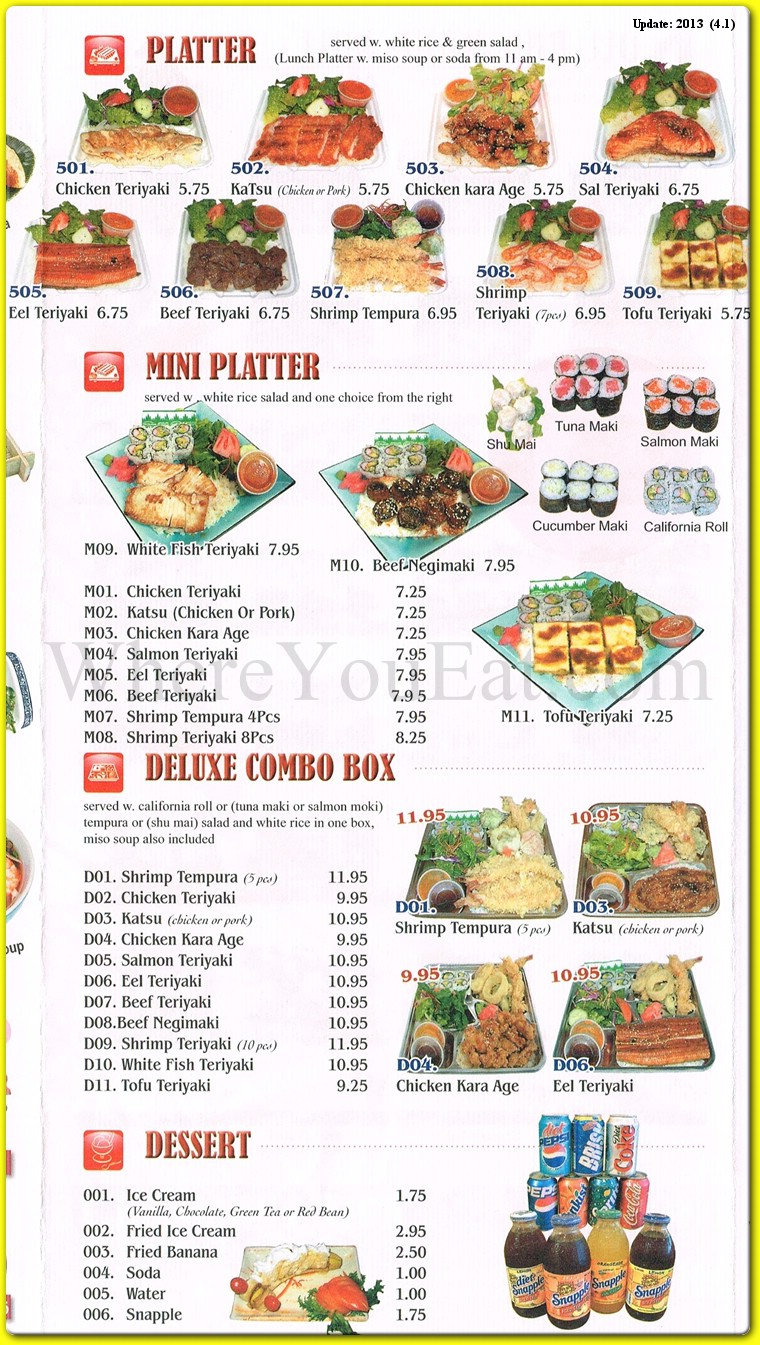 menu image