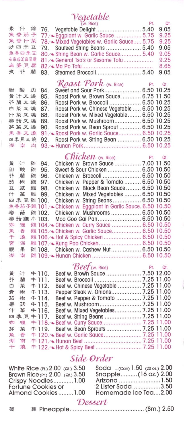 menu image