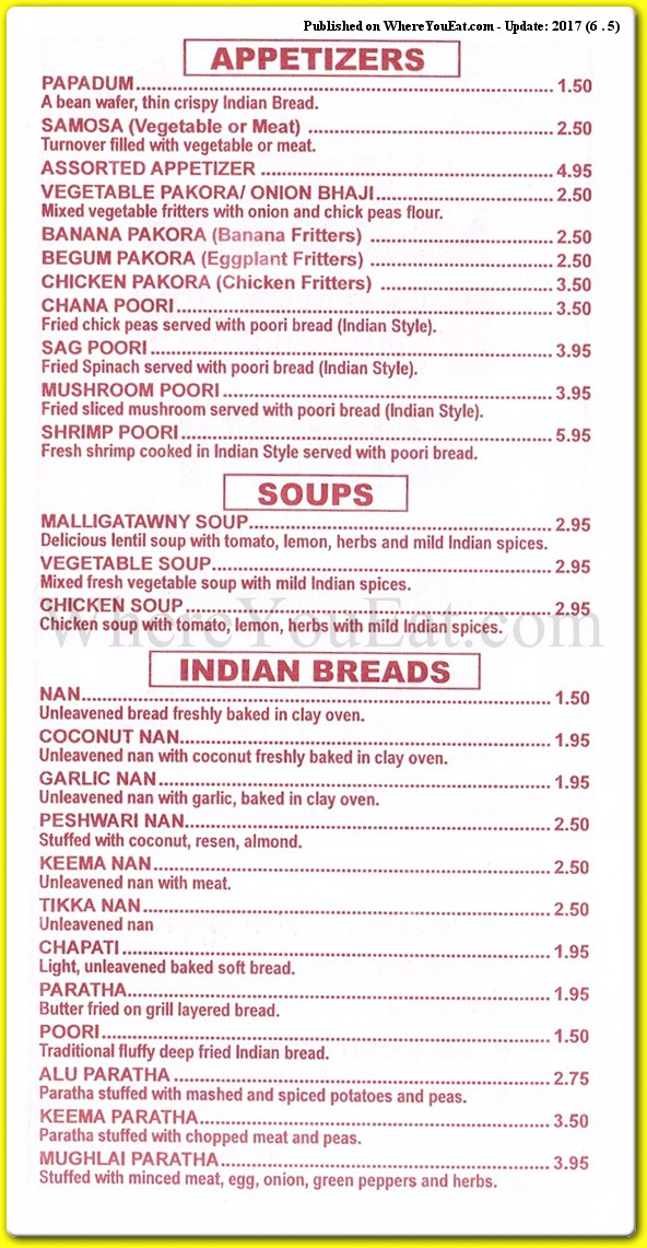 menu image