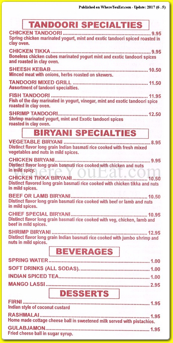 menu image