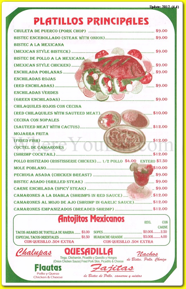 menu image