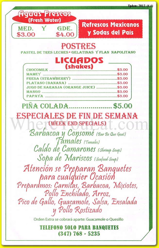 menu image