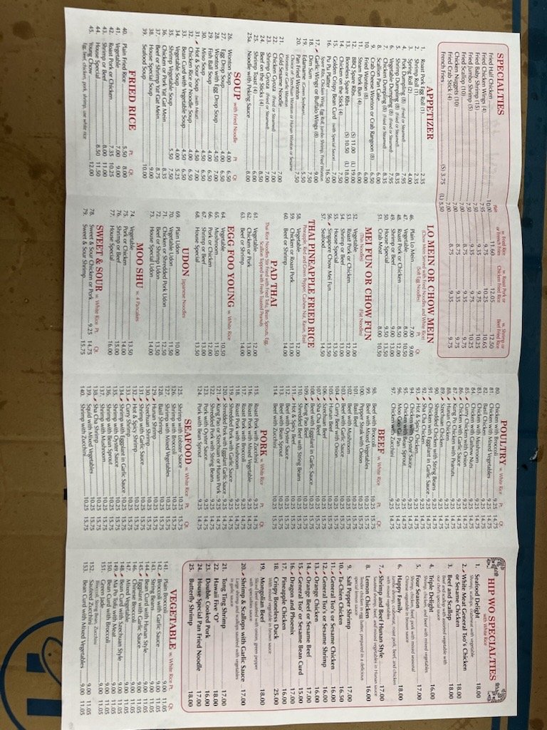 menu image