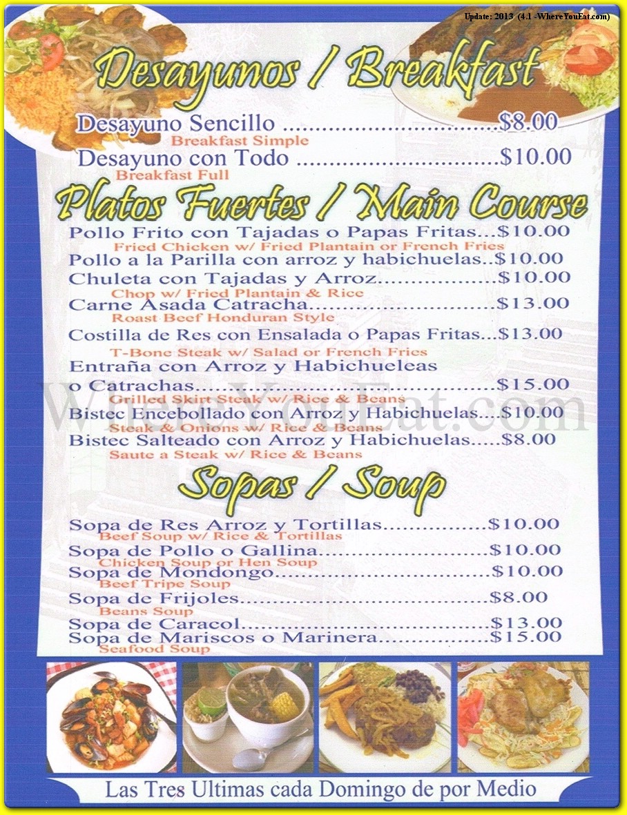 menu image