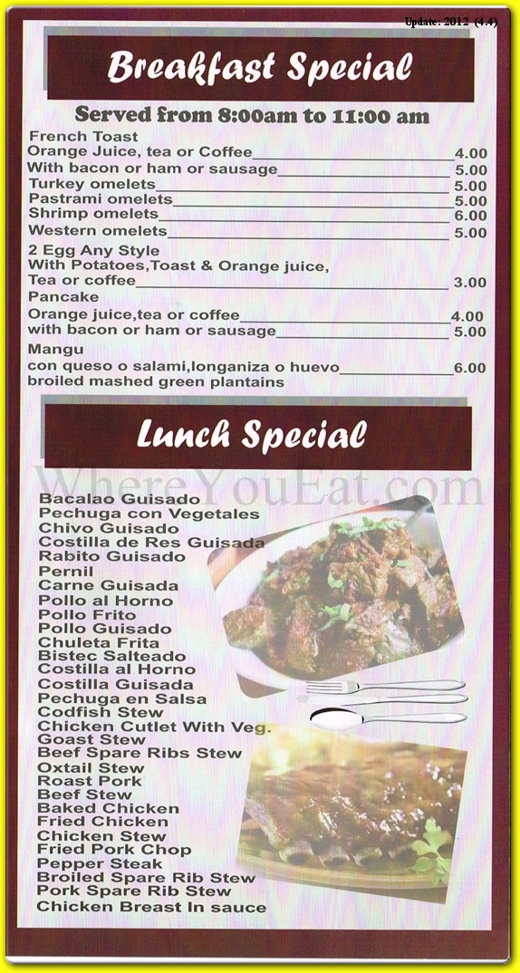 menu image