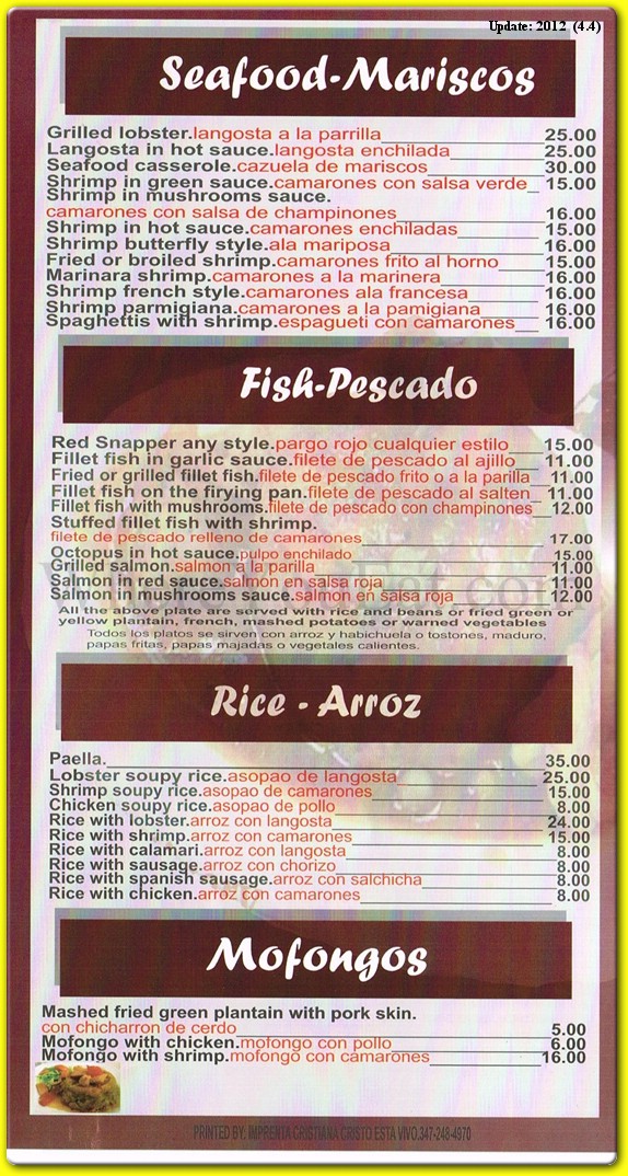 menu image