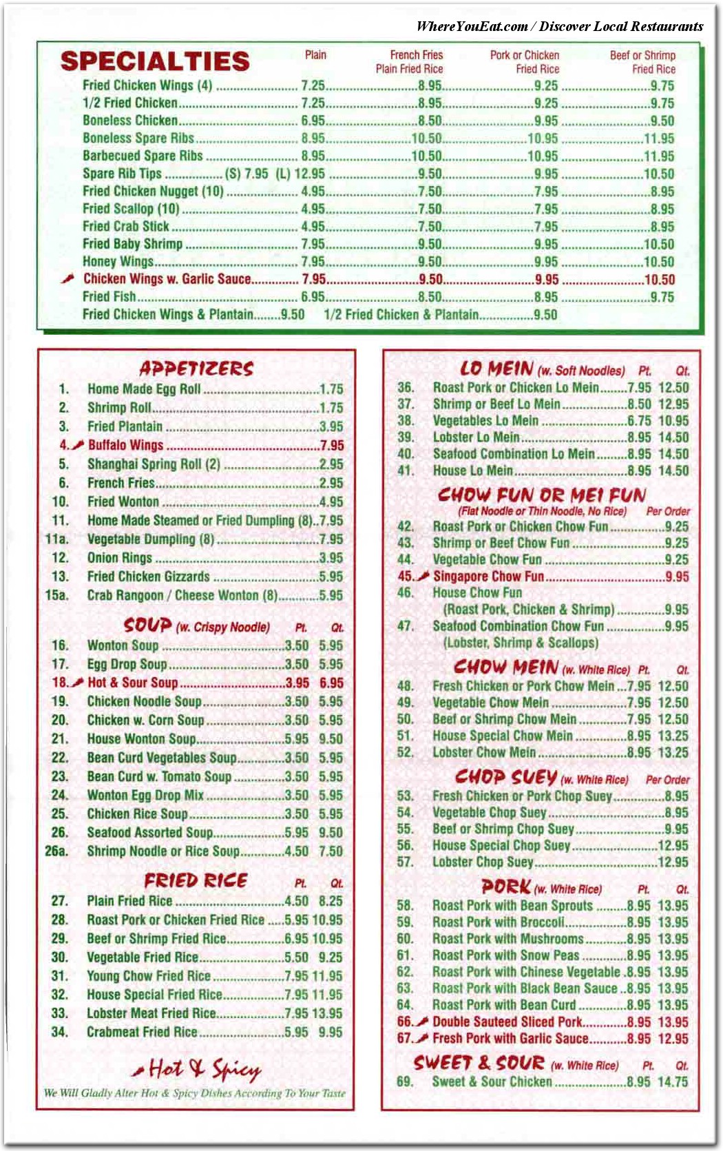 menu image