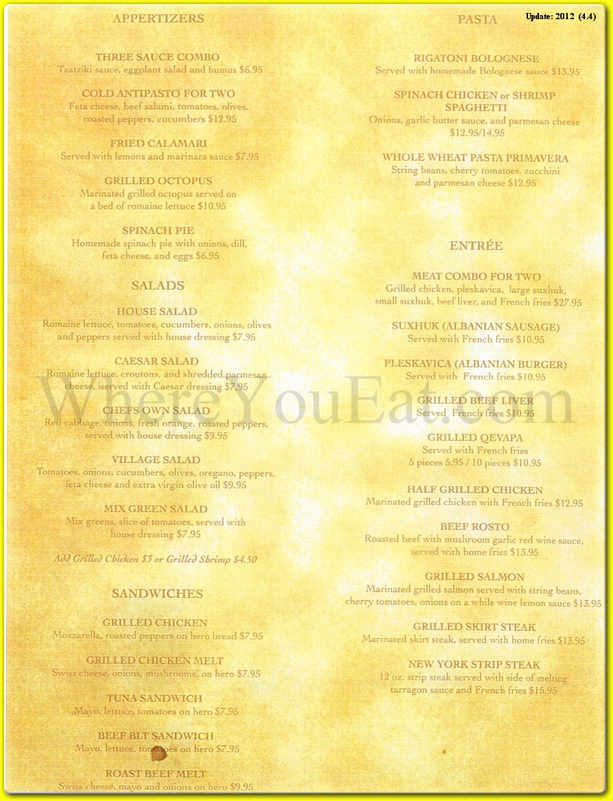 menu image