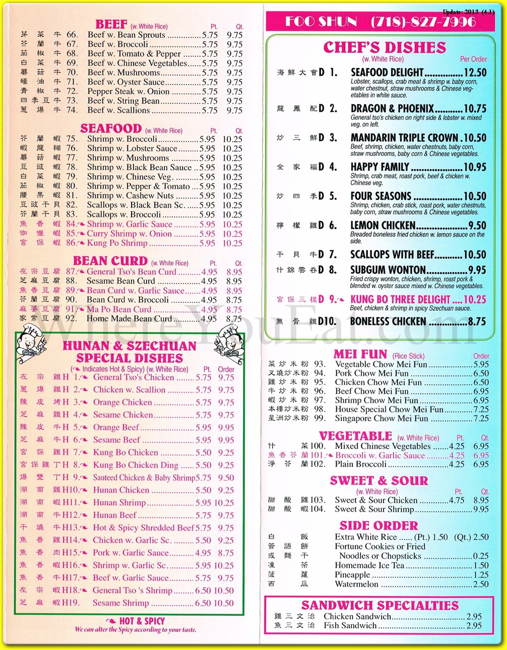 menu image