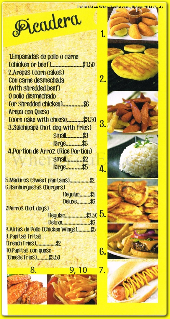 menu image