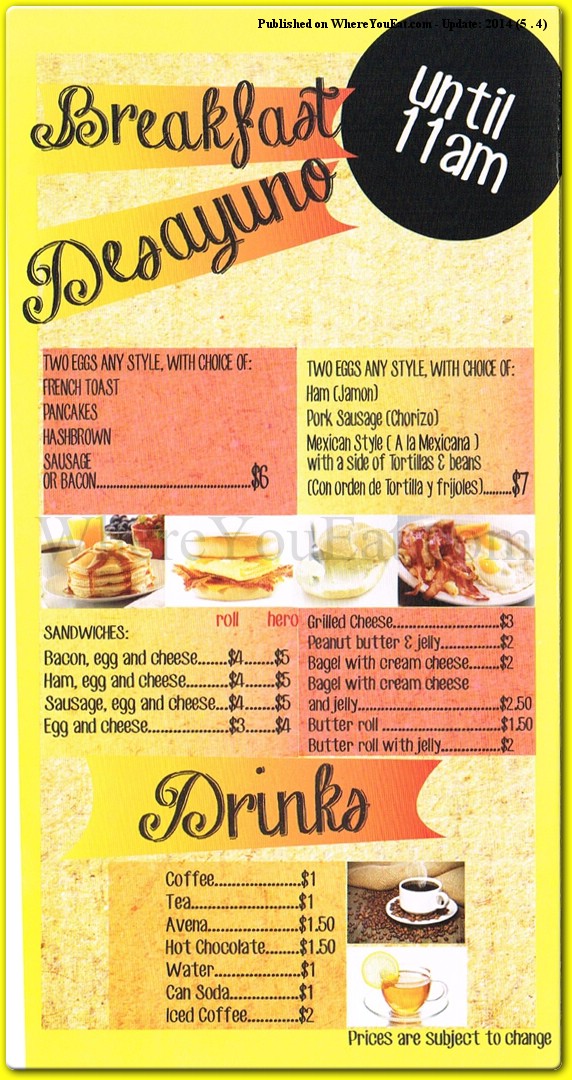 menu image