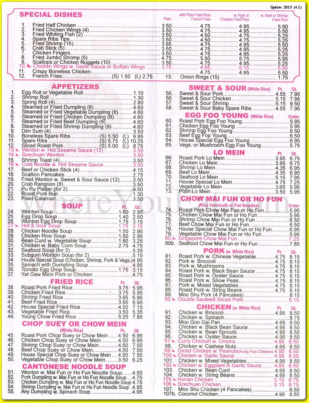 menu image