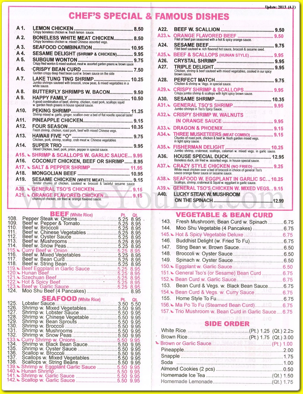 menu image