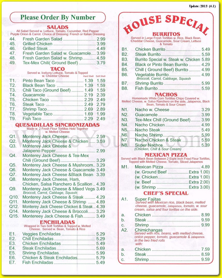 menu image