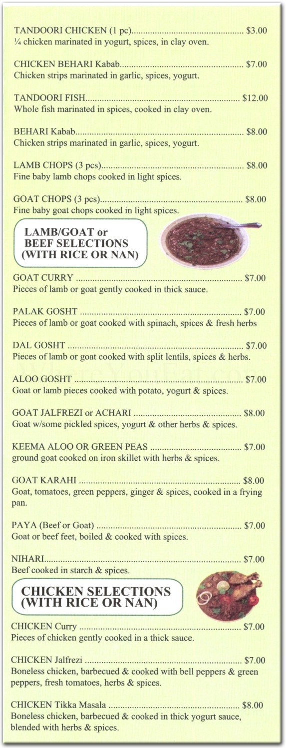 menu image