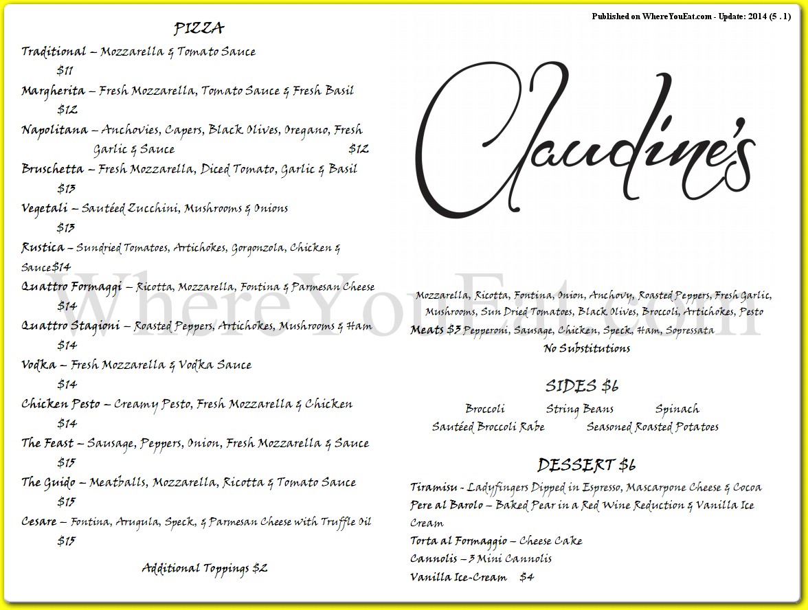 menu image