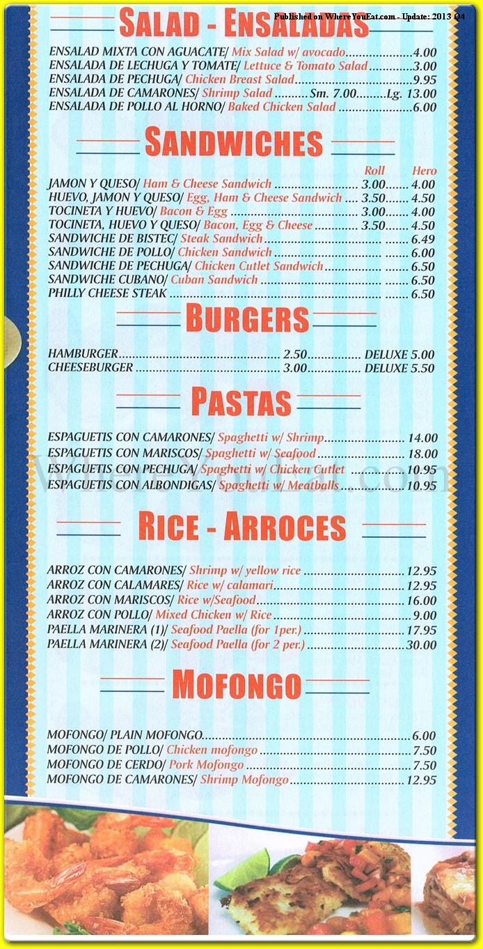 menu image