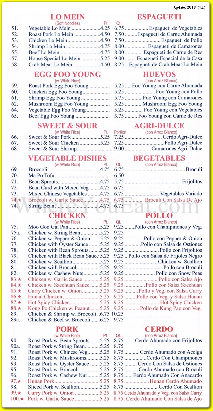 menu image