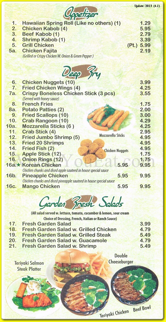 menu image