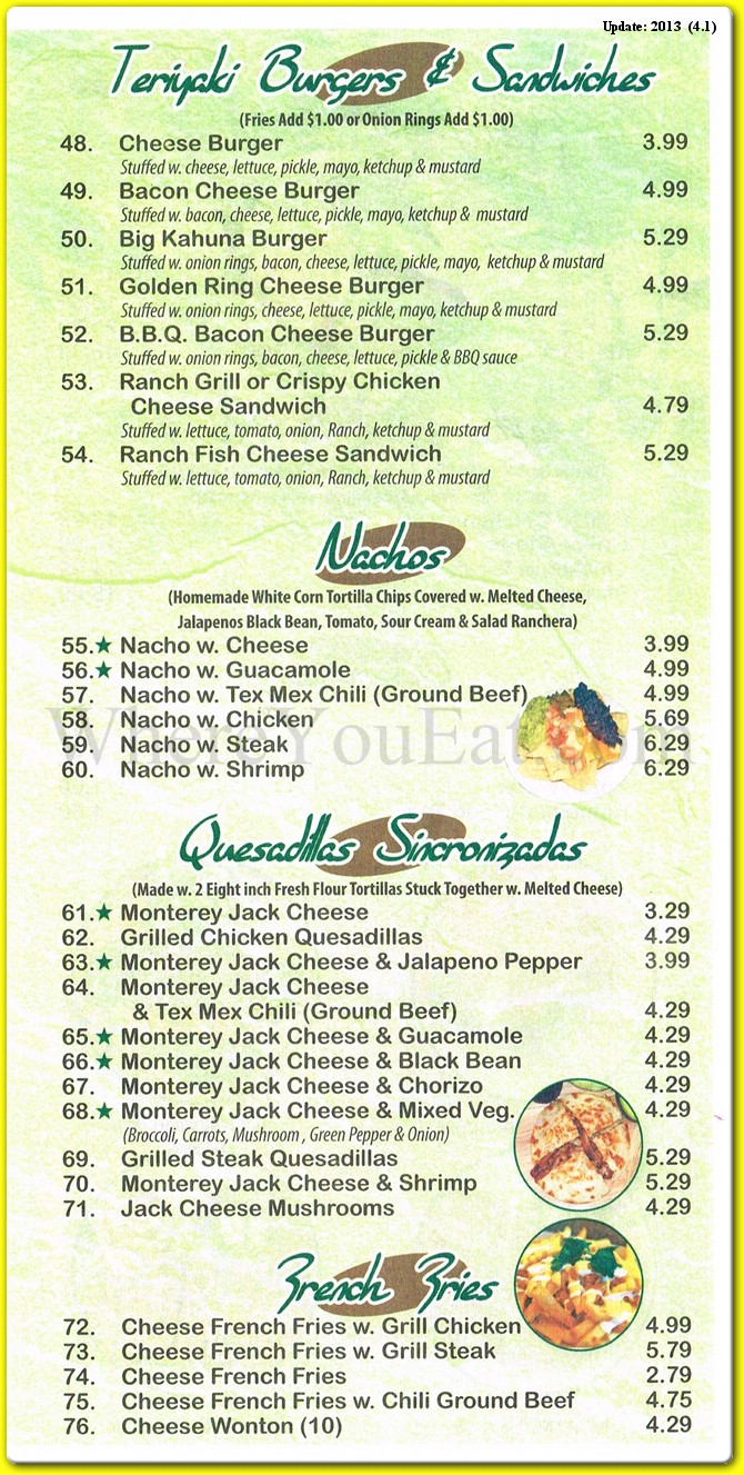 menu image